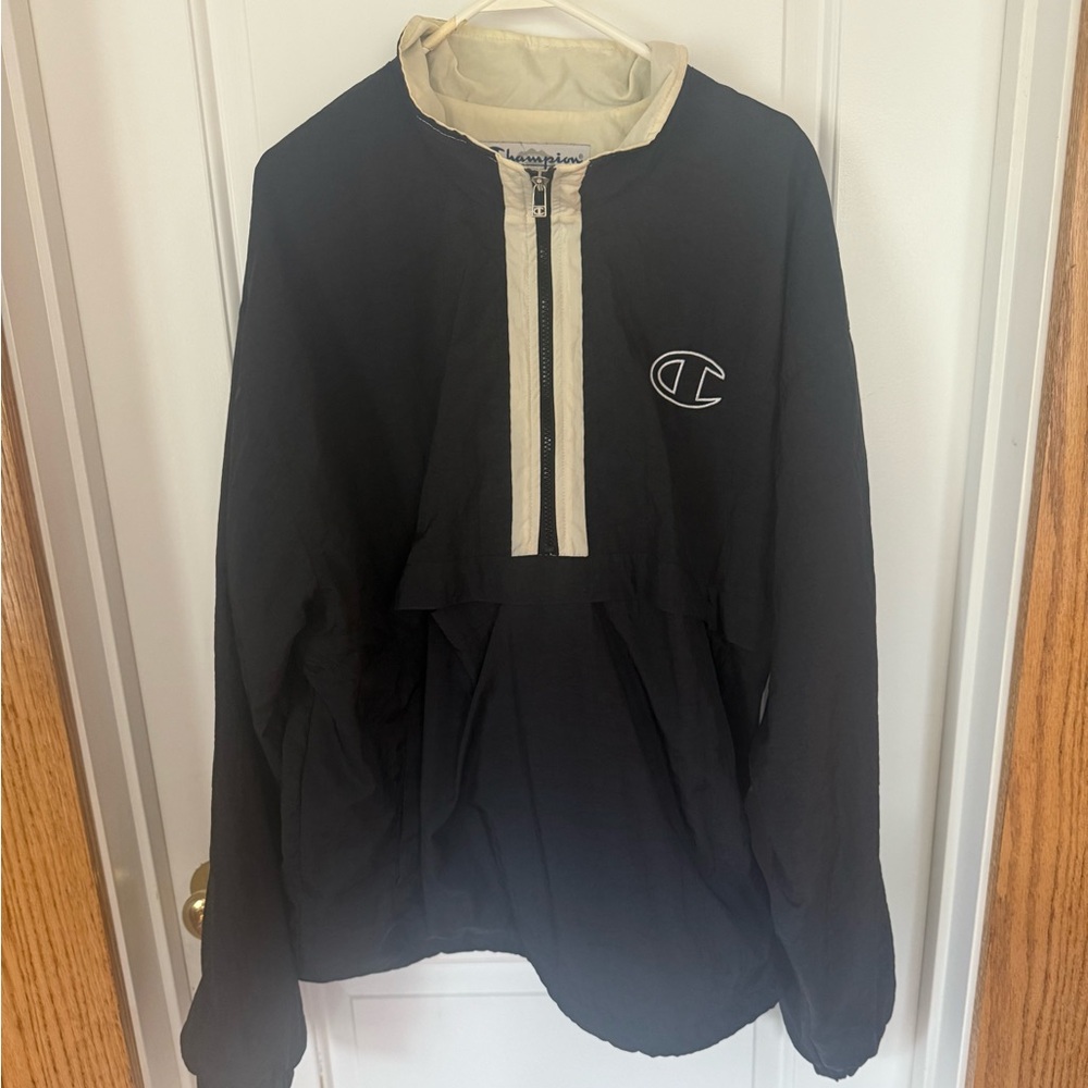 Champion Black and Cream Jacket